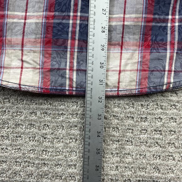 Rock Revival Shirt Men Extra Extra Large XXL Red White Blue Floral Button Up - Picture 10 of 10